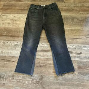 Abercrombie & Fitch Black Kick Flare Ultra High Rise Jeans Size 27/4